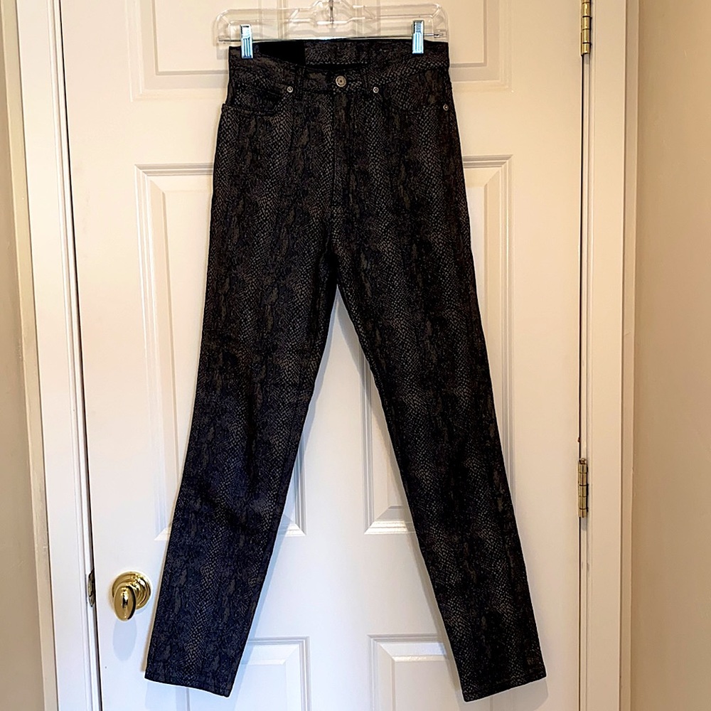 Peter Golding snakeskin print jeans